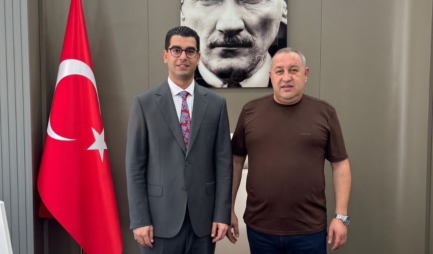 Cemiyet Başkanı İsrafil Avcı’dan Kaymakam Ozan Onu’ya Ziyaret