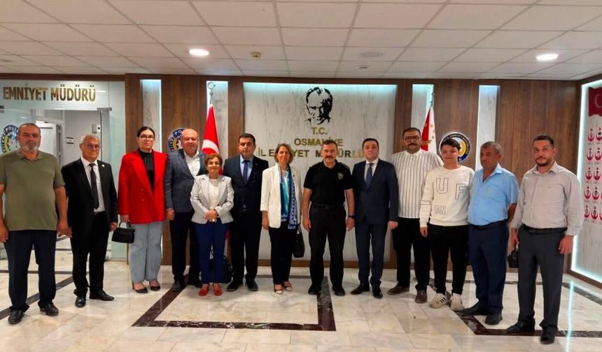 CHP Osmaniye Yönetimi, Emniyet Müdürü Sarıbuva ile Bir Araya Geldi
