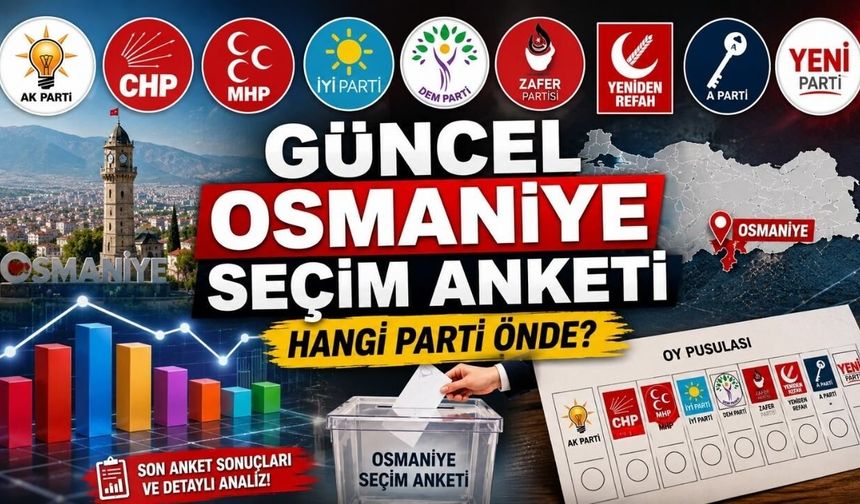 Güncel Osmaniye Seçim Anketinde Hangi Parti Önde?