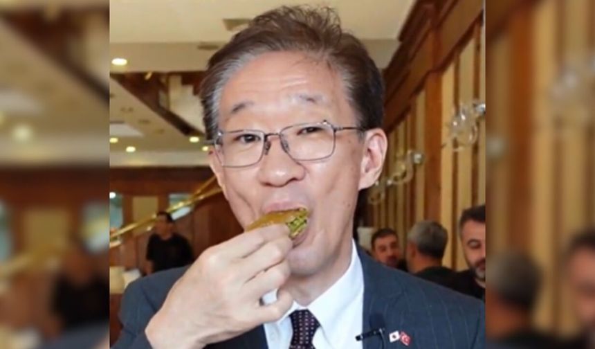 Japon Büyükelçi Osmaniye’de Baklava Tattı