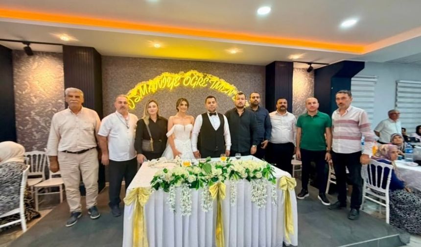 MHP Osmaniye Merkez İlçe Başkanı Tuncer, Esra ve Enes’in Mutluluğuna Ortak Oldu