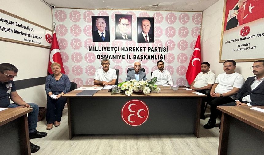 MHP Osmaniye İl Kongresi'nin Tarihi Belli Oldu