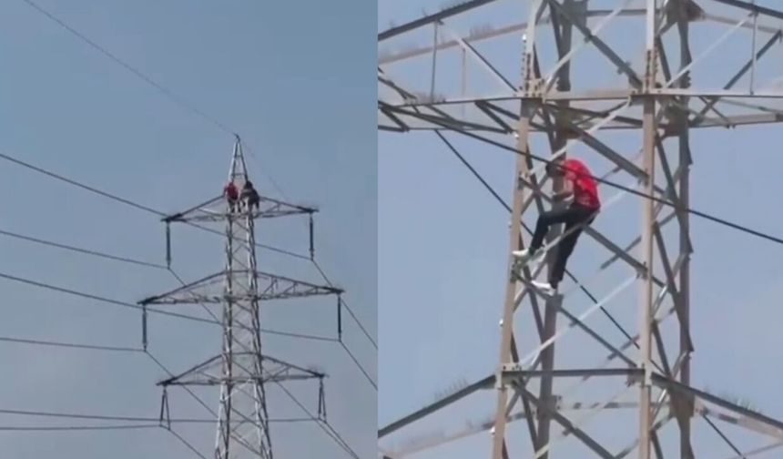 Osmaniye'de "Maaşımızı Alamadık" Diyen 4 İşçi Elektrik Direğine Çıktı