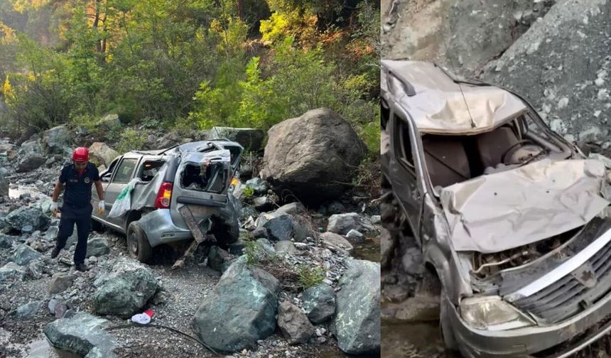 Osmaniye'de Otomobil Uçurumdan Dereye Yuvarlandı: 1 Ölü, 1 Yaralı