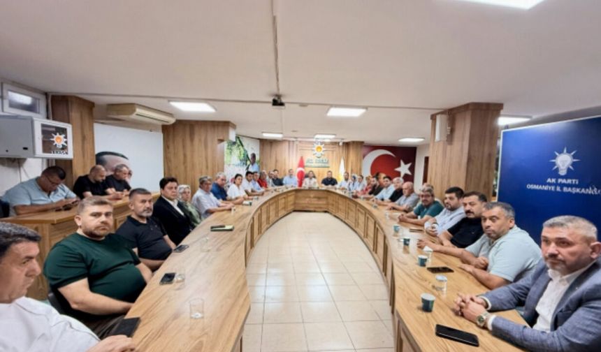 AK Parti Osmaniye’de Haftalık Yönetim Toplantısı Yapıldı
