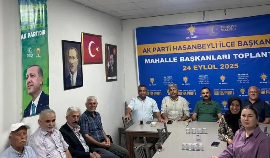 AK Parti Hasanbeyli Teşkilatında Haftalık Yönetim Kurulu Toplantısı Gerçekleştirildi