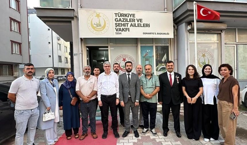 AK Parti Heyetinden TÜGŞAV Osmaniye İl Başkanlığına Ziyaret
