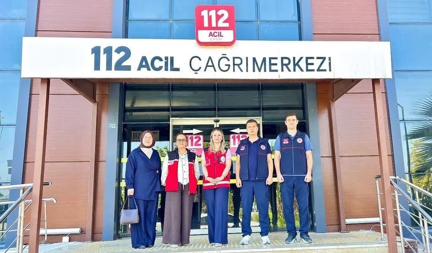 Çocuklardan Osmaniye 112 Acil Çağrı Merkezi’ne Anlamlı Ziyaret