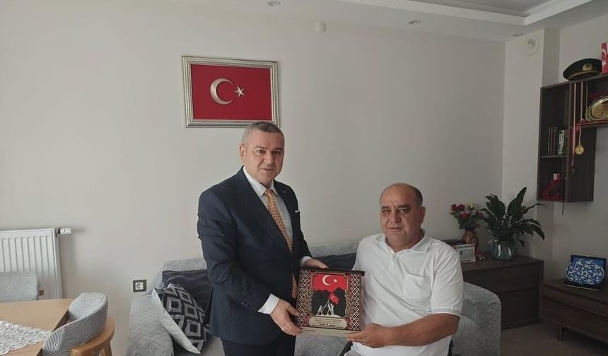 Gazimiz Mustafa Aksu’ya Hane Ziyareti Gerçekleştirildi