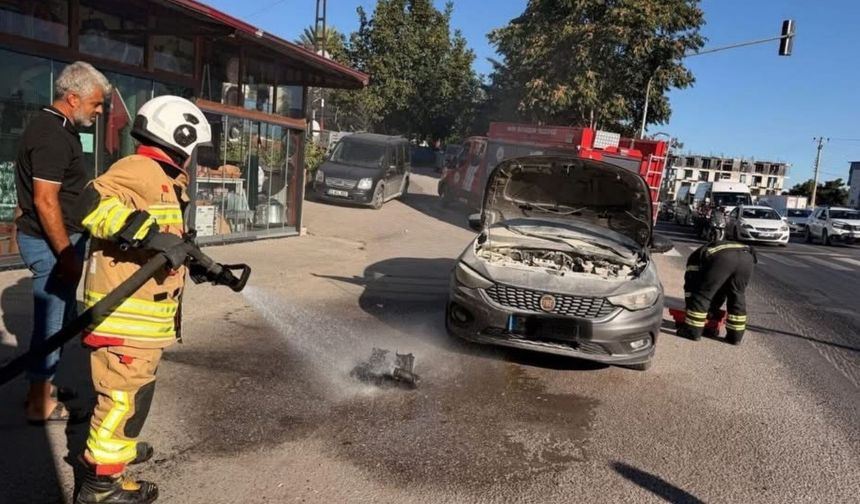 Hatay Belen'de otomobil yangını nasıl çıktı