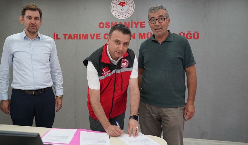 İl Müdürü Kolabaş İmzayı Attı, Osmaniyeli Çiftçi Nefes Aldı