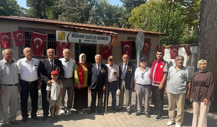 Muharip Gaziler Derneği Osmaniye Şubesi’ne Anlamlı Ziyaret