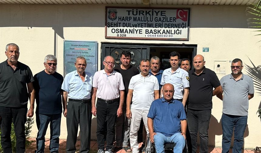 Osmaniye İl Jandarma'dan Şehit ve Gazi Derneğine Anlamlı Ziyaret