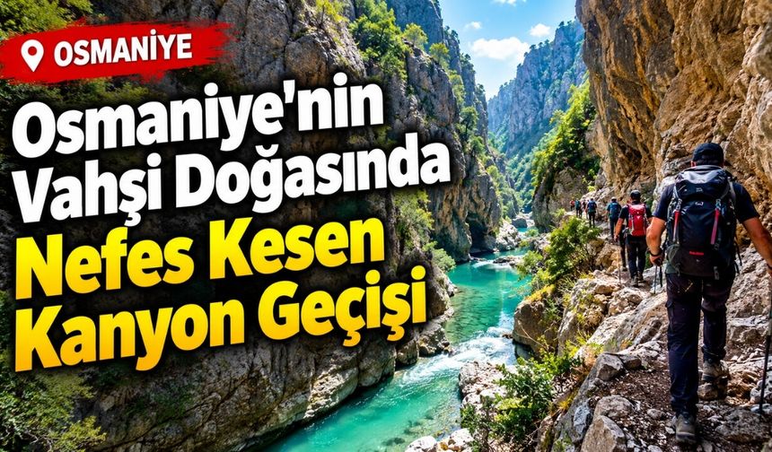 Osmaniye'nin Vahşi Doğasında Nefes Kesen Kanyon Geçişi
