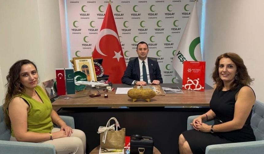 Mektebim Koleji’nden Yeşilay Osmaniye Şubesi’ne Anlamlı Ziyaret