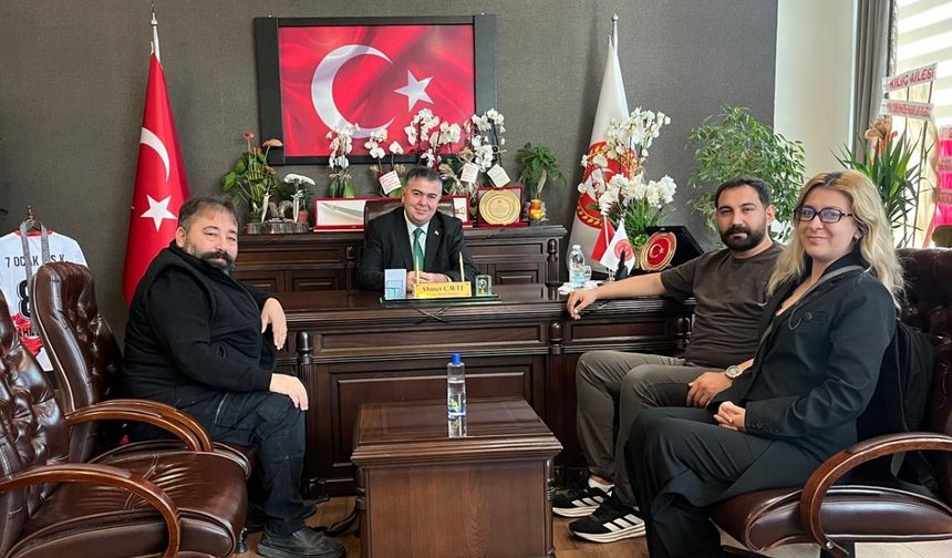 Hasret Gazetesi'nden İl Genel Meclisi Başkanı Ahmet Cavit'e Ziyaret