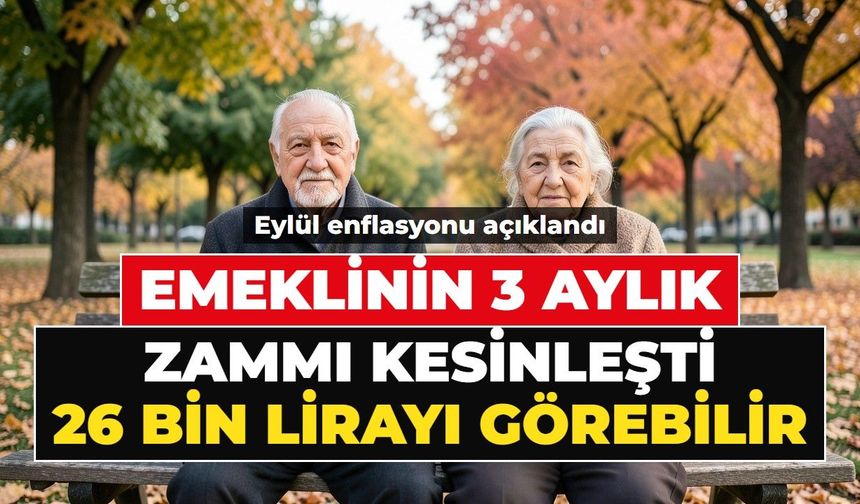 Emeklinin 3 aylık zammı kesinleşti: En düşük maaş ortaya çıktı
