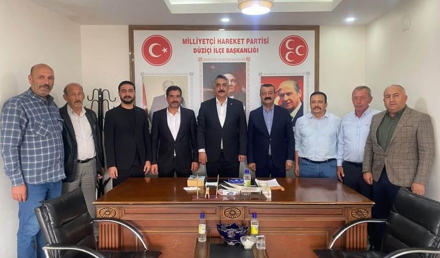 Ökkeş Aksoy’dan MHP Düziçi İlçe Başkanlığına Ziyaret