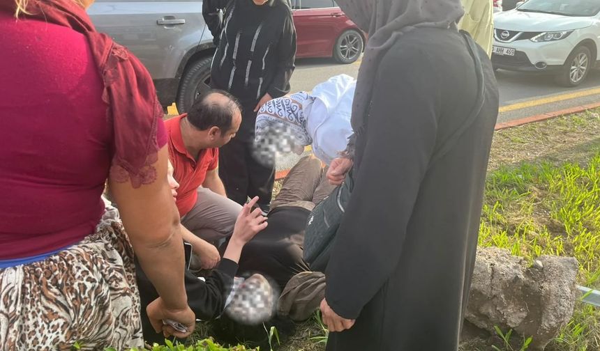 Osmaniye'de Otomobilden İnen Kadına Motosiklet Çarptı