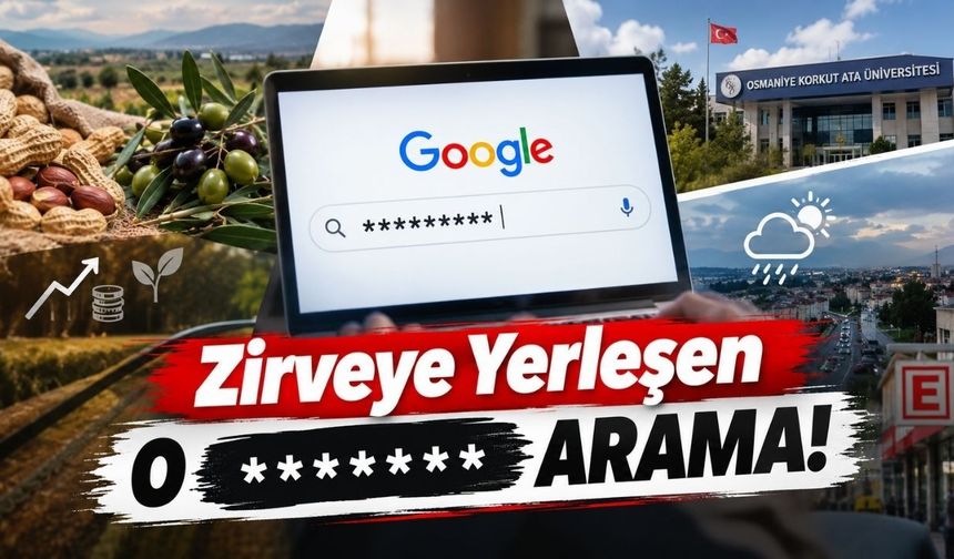 Osmaniye Google'da en çok bunu aradı! Zirvede ne var?