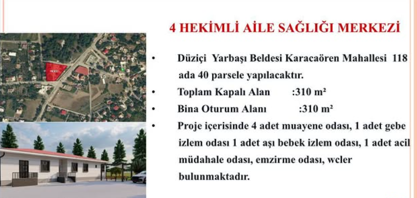 yarbaşı sağlık ocağı projesi