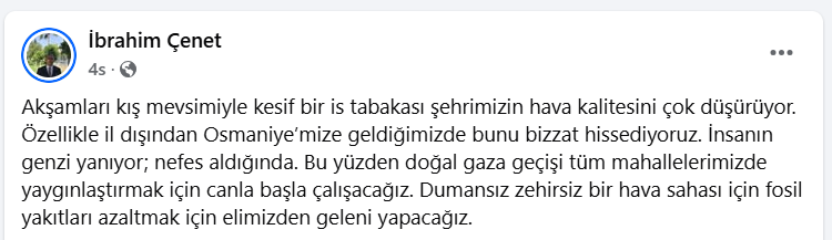 hava kirliliği ibrahim çenet