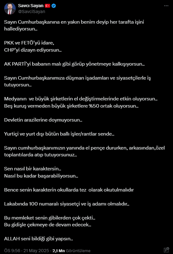 savcı sayan twitter