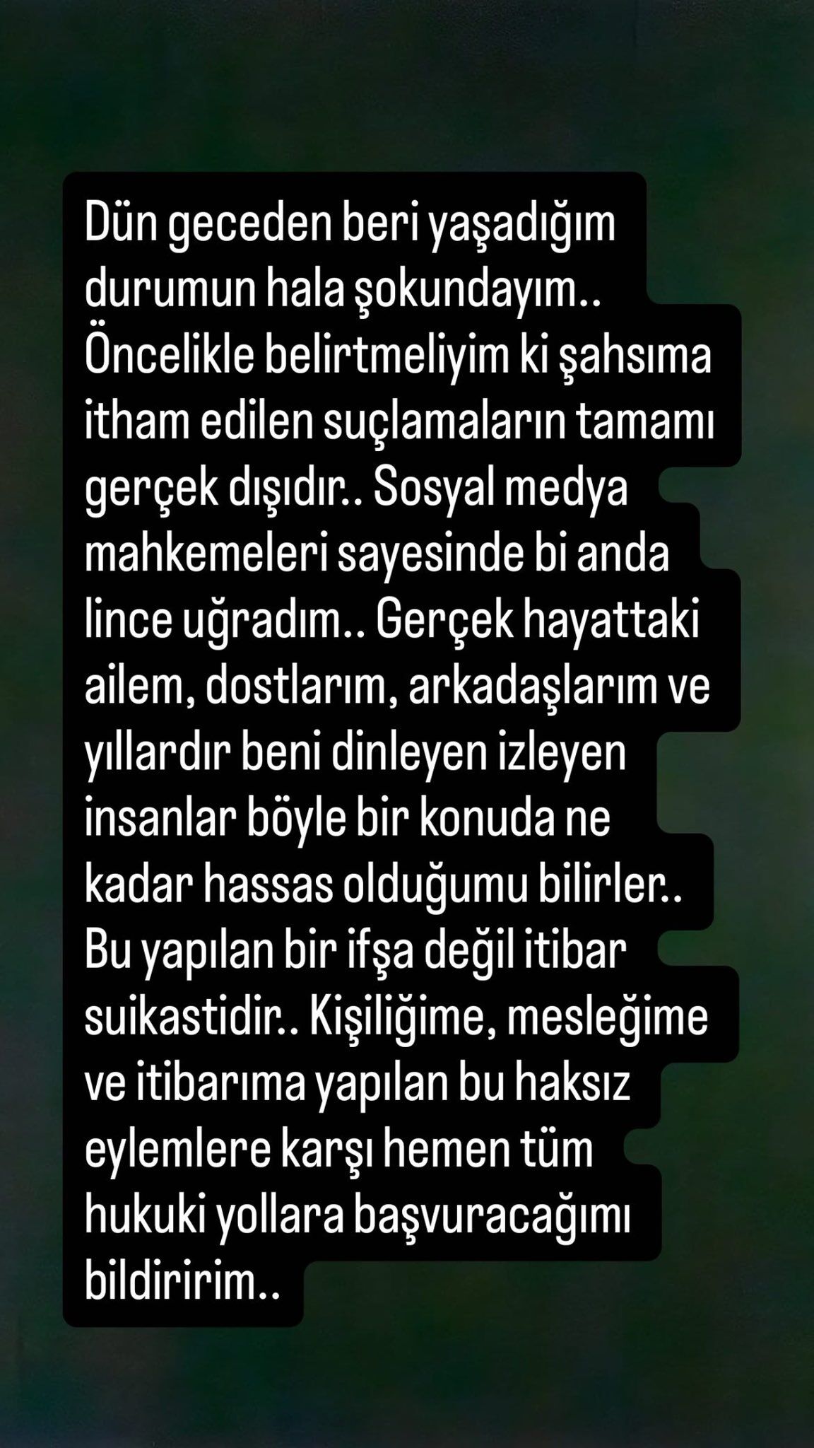 Mesut Süre Taciz Iddilarına Yanıt