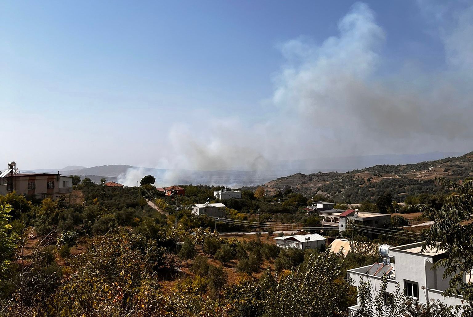 Osmaniye Düziçi Akçakoyunlu Köyü’nde Yangın 1