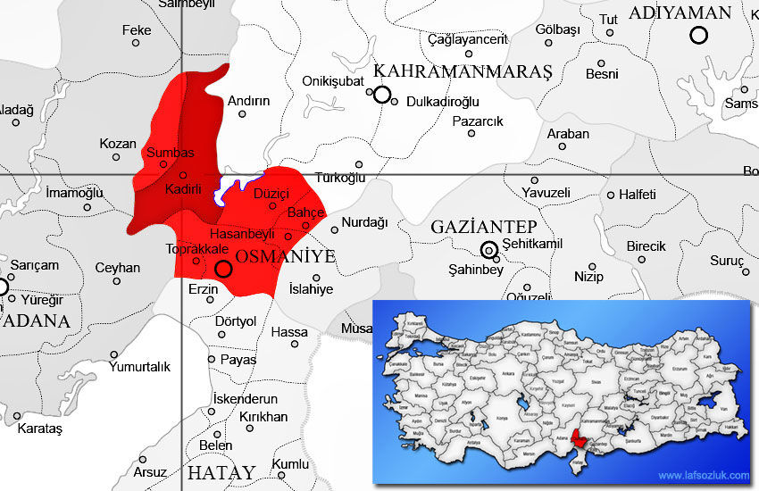 Osmaniye Kadirli Ilçesi