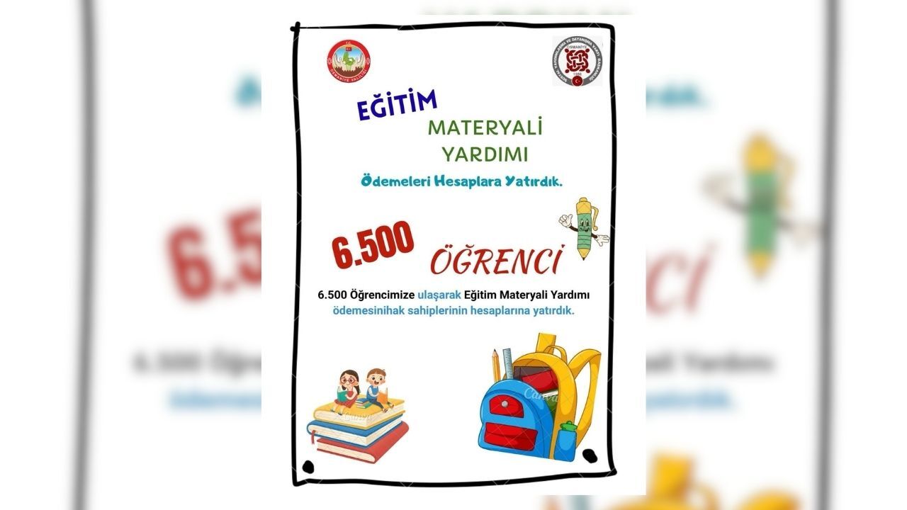 Osmaniye Valiliği Destek Veiyor