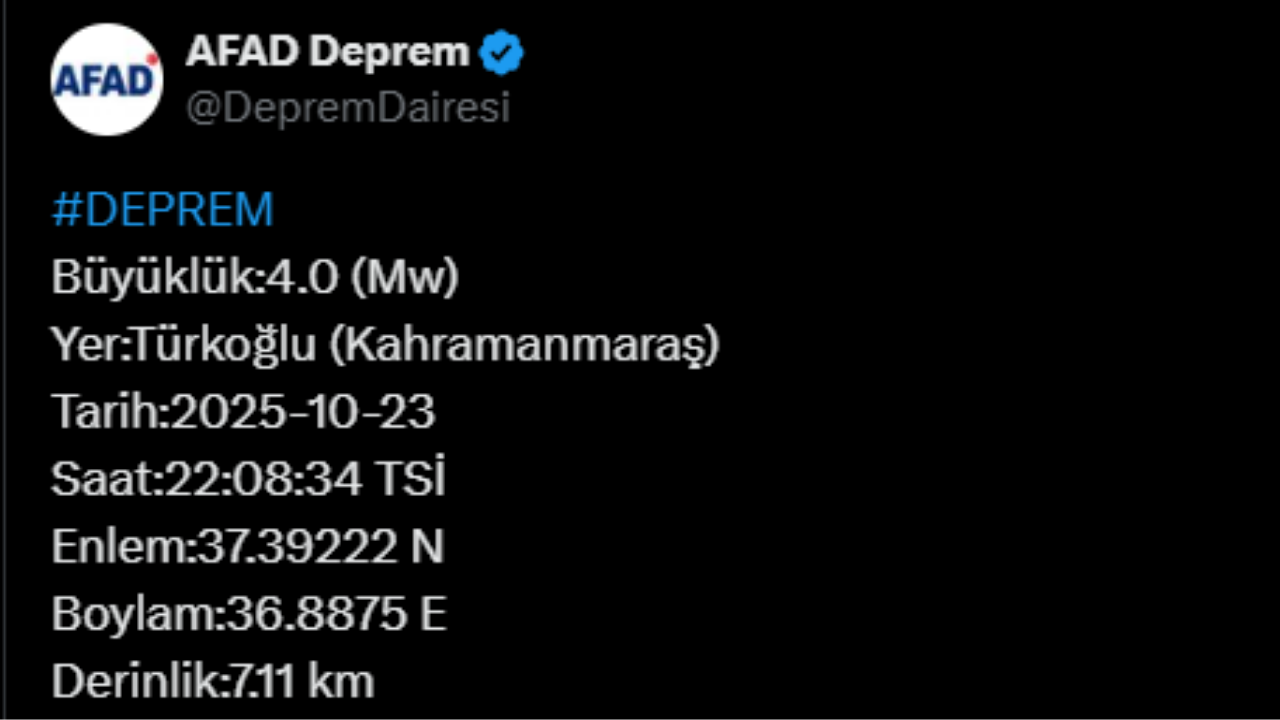 Afad Deprem