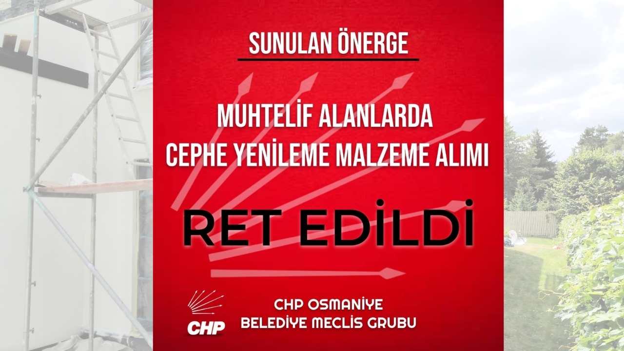 Chp Osmaniye’den 57 Milyonluk Soru “Cephe Boyasına Bu Kadar Para Neden” (2)