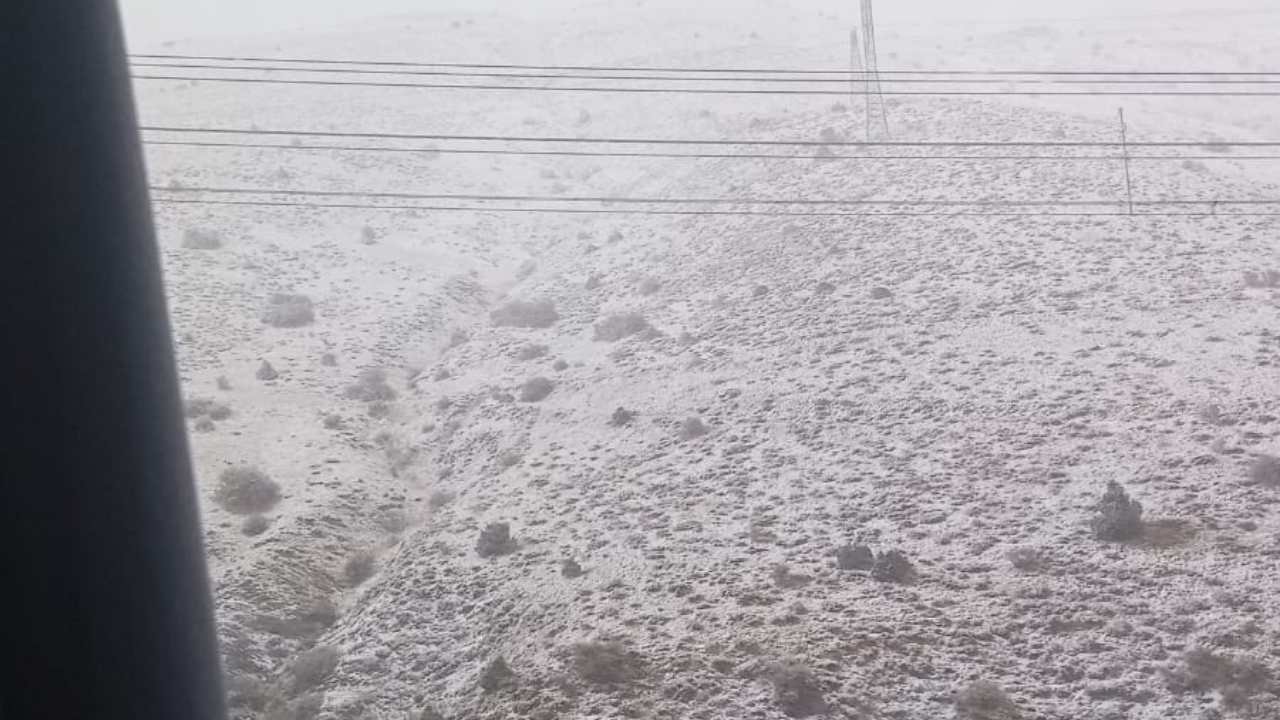 Kahramanmaraş Kayseri Yolunda Yılın Ilk Karı Geldi! (1)