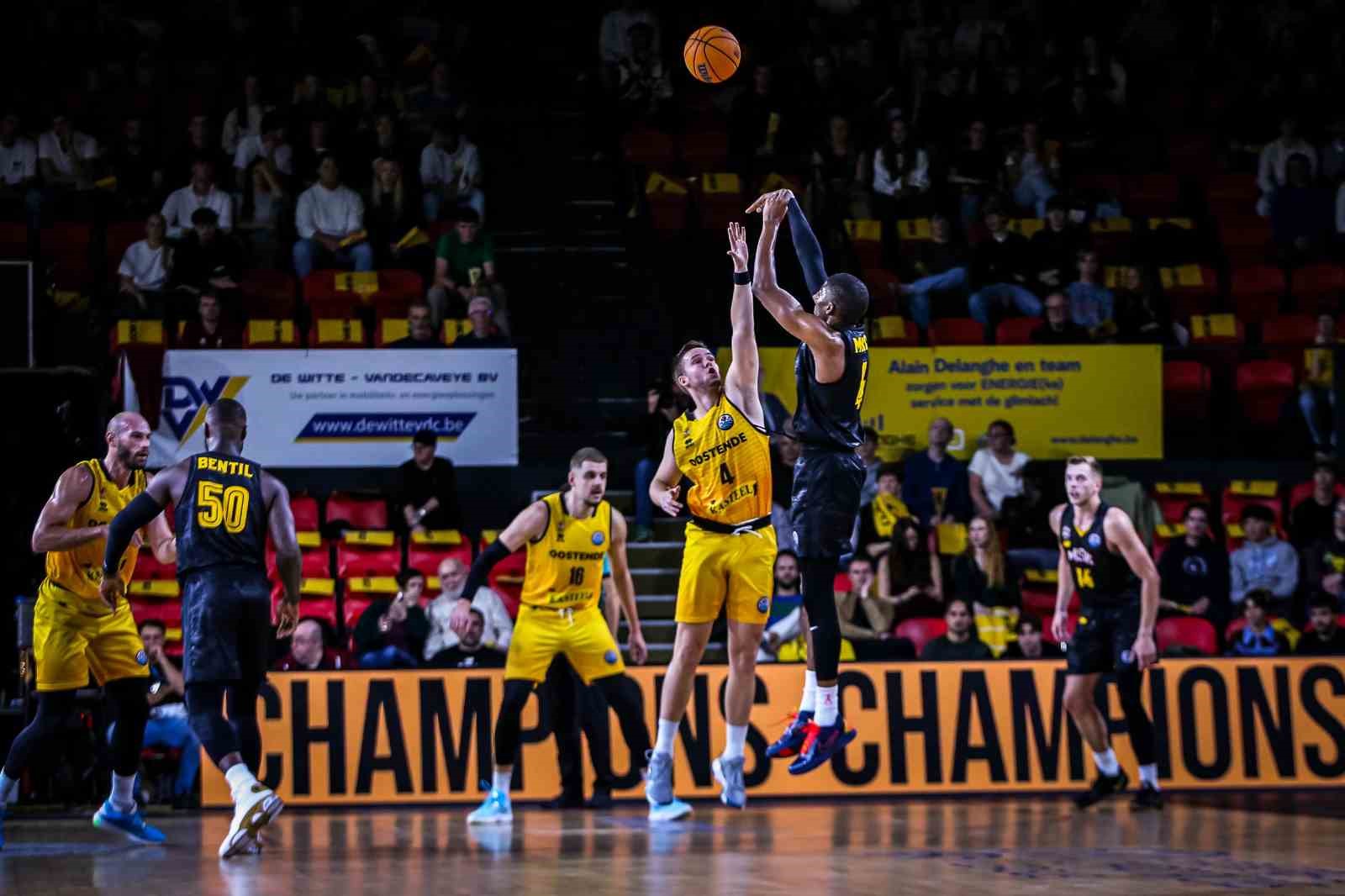Mersin Spor Kulübü (Msk) Erkek Basketbol Takımı, Avrupa'daki İlk Galibiyetini Belçika'da Kazandı