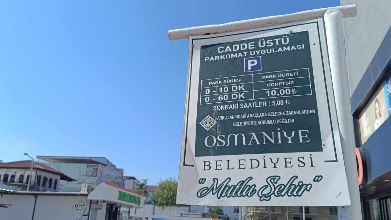 Osmaniye, Cadde Üstü Parkomat Uygulaması (3)