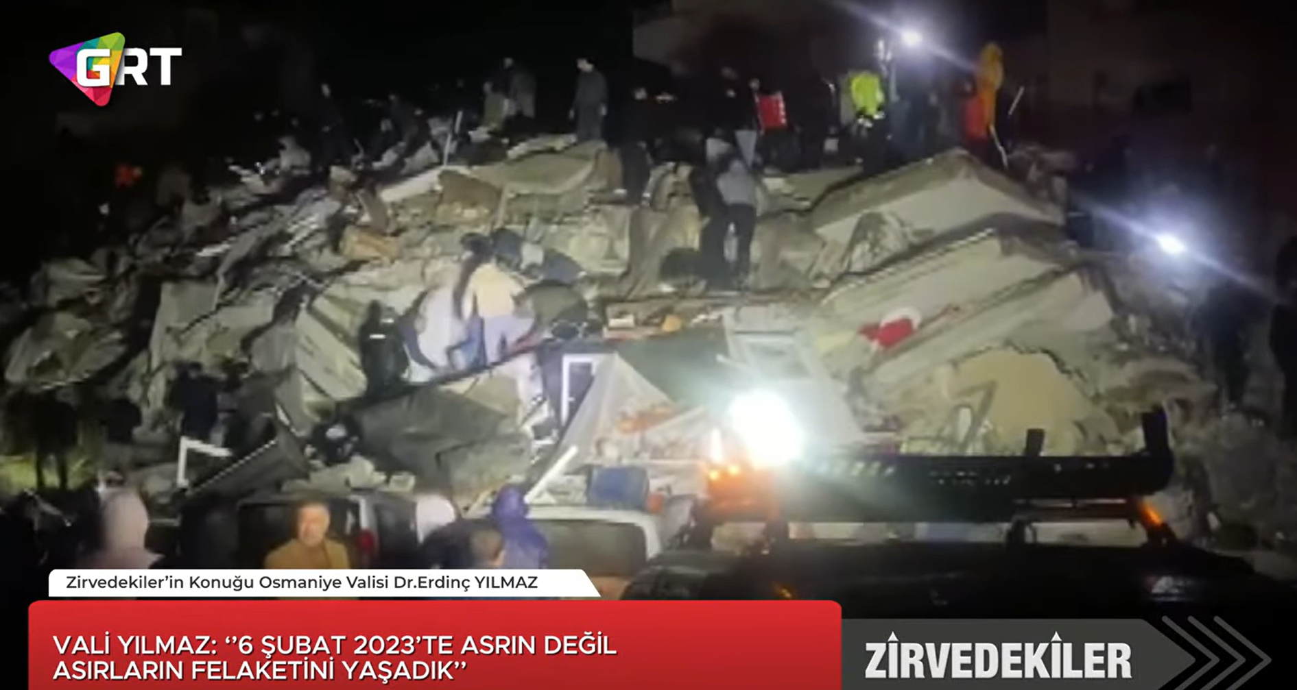Osmaniye Deprem Grt Zirvedikiler Erdinç Yılmaz Vali