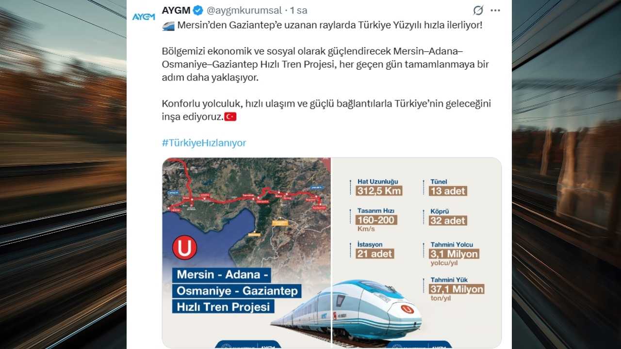 Osmaniye, Türkiye Yüzyılı’nın Raylarında! Hızlı Tren Projesiyle Yeni Bir Dönem Başlıyor (1)