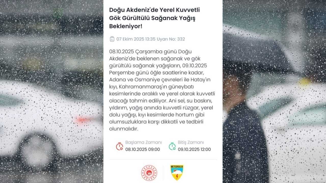 Osmaniye’de Kuvvetli Sağanak Uyarısı Sel, Dolu Ve Hortum Riski Kapıda (3)