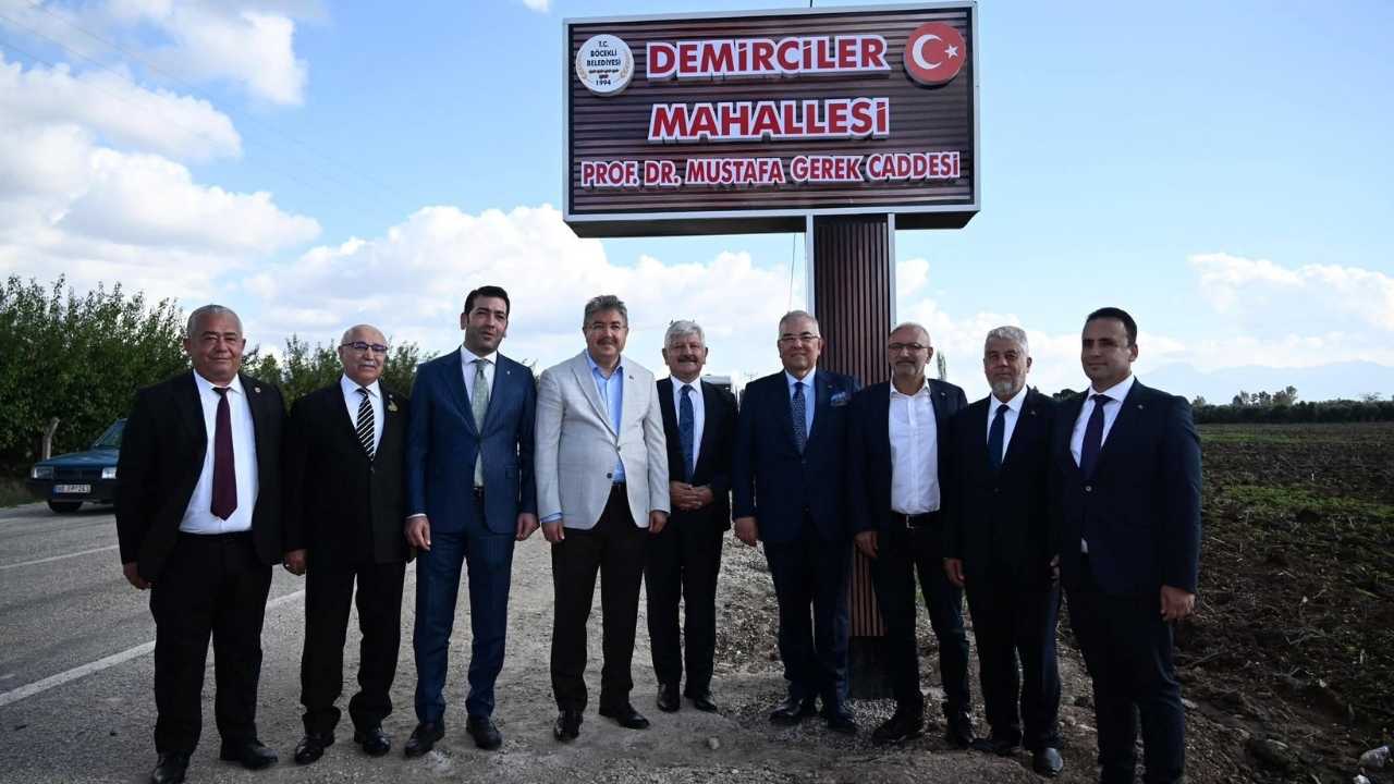 Prof. Dr. Mustafa Gerek Caddesi Açıldı (2)