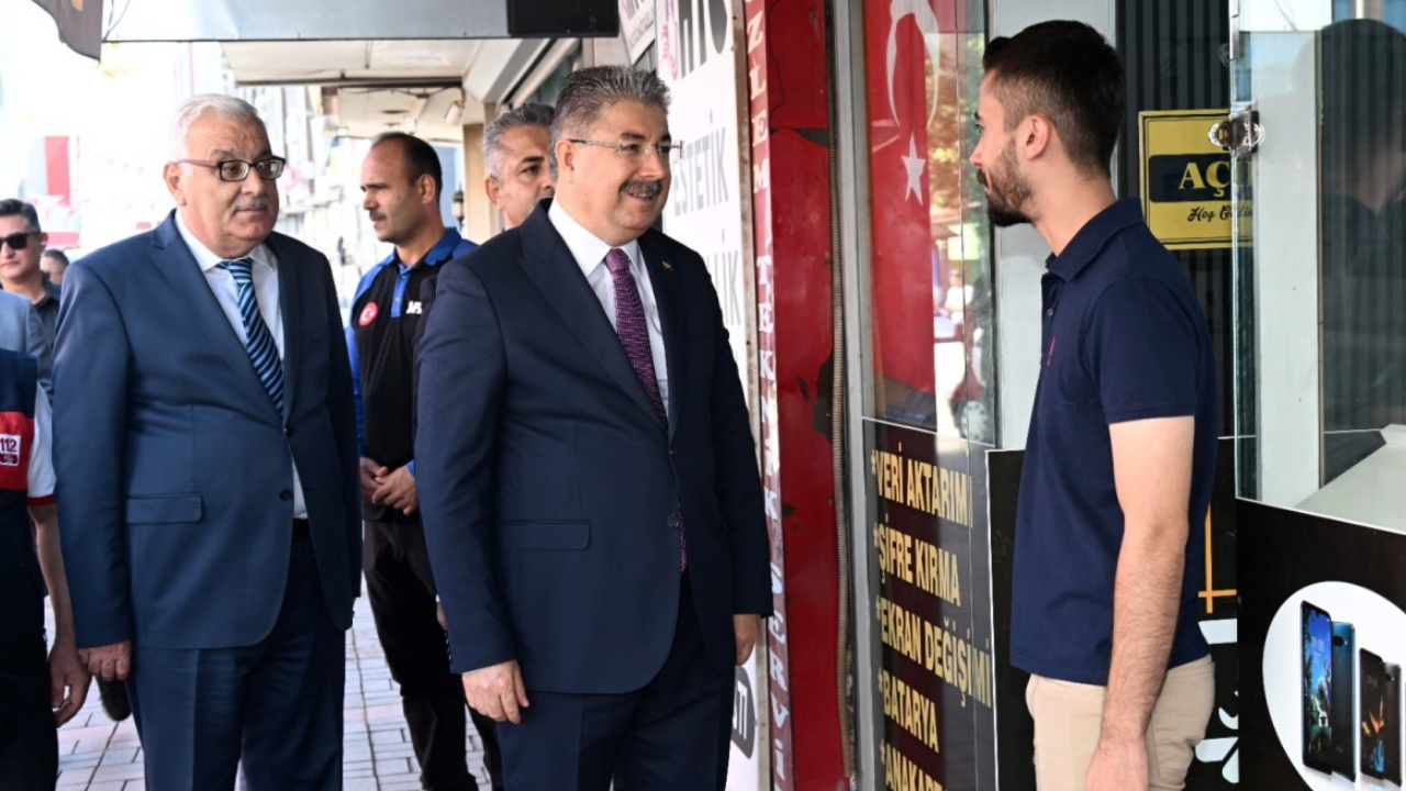 Vali Yılmaz Esnaf Ziyaretleri