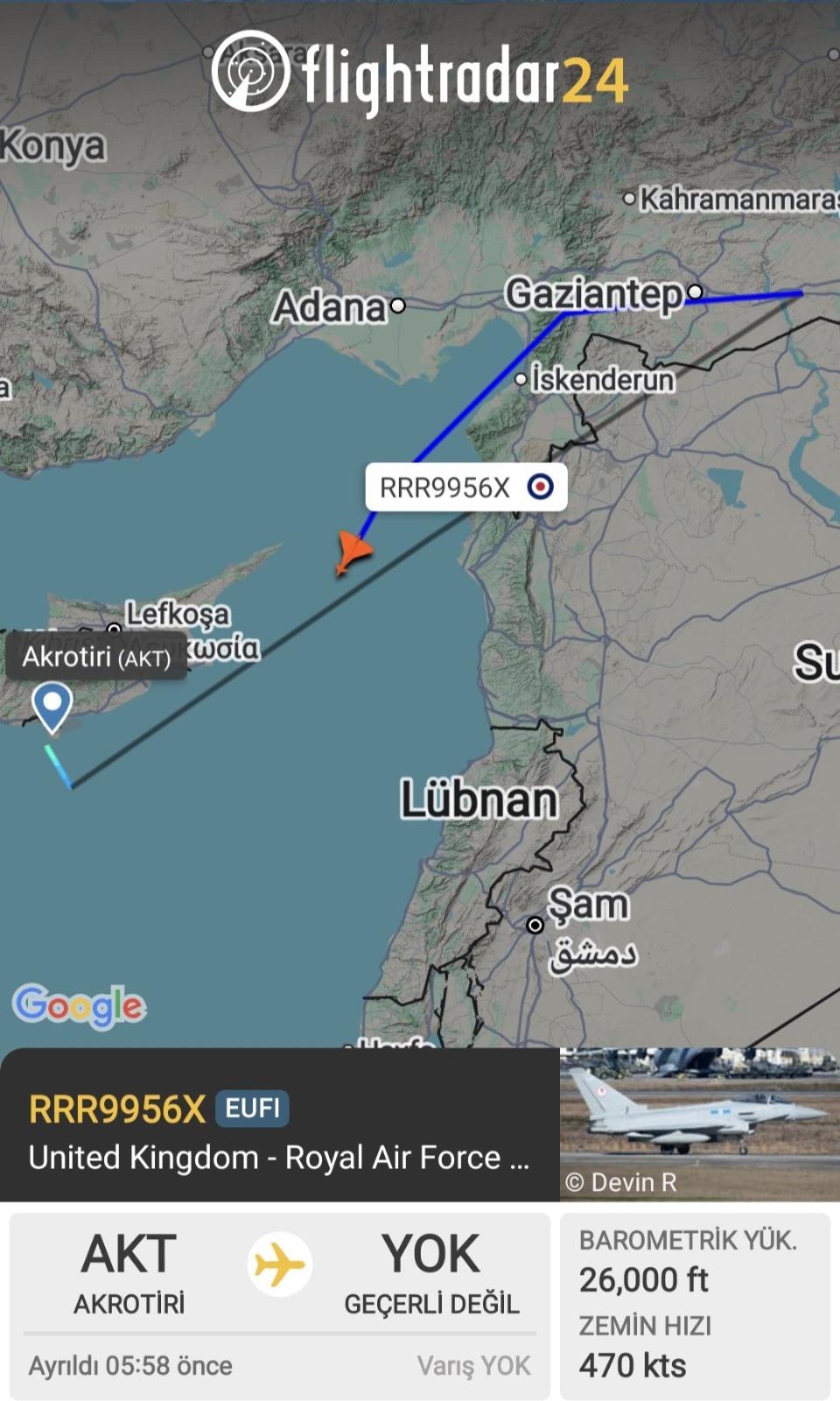 X kullanıcısından şok iddia! İngiliz savaş uçakları Osmaniye semalarında görüldü-1