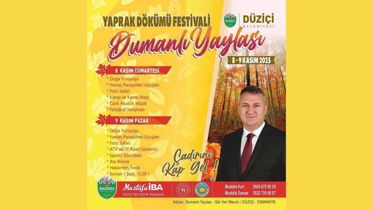 Düziçi Dumanlı Yaylası’nda Yaprak Dökümü Festivali Başlıyor (2)