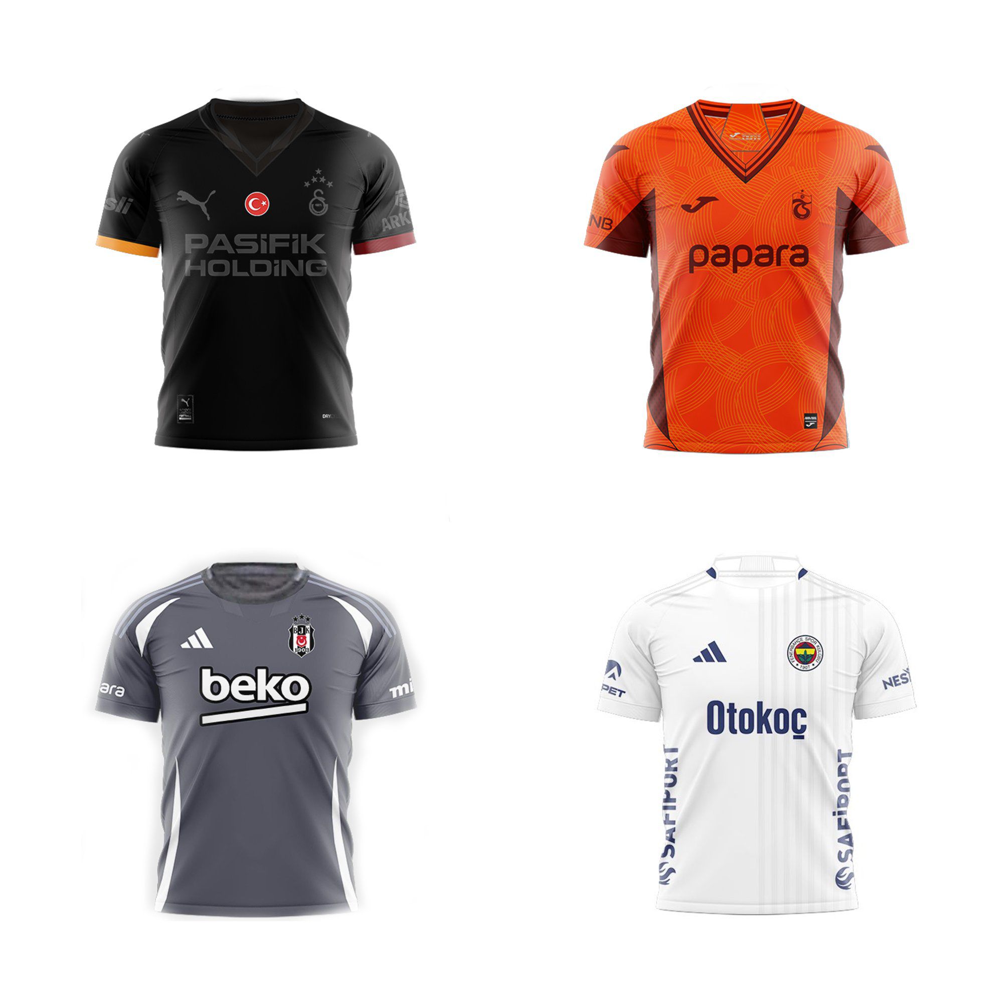 Galatasaray, Fenerbahçe, Beşiktaş, Trabzonspor'un Yeni Formaları 1