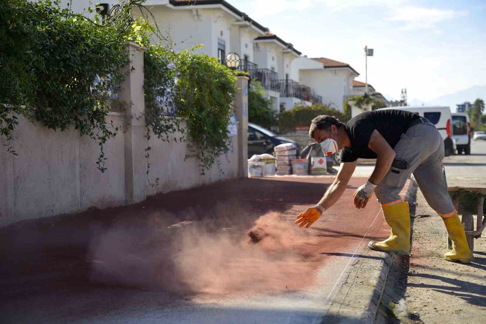 Güzeloba’da Kaldırım Çalışması Tamamlandı 1