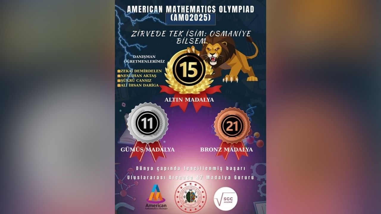 Osmaniye Bi̇lsem, Amo 2025’Te Dünya Çapında Büyük Başarıya Imza Attı