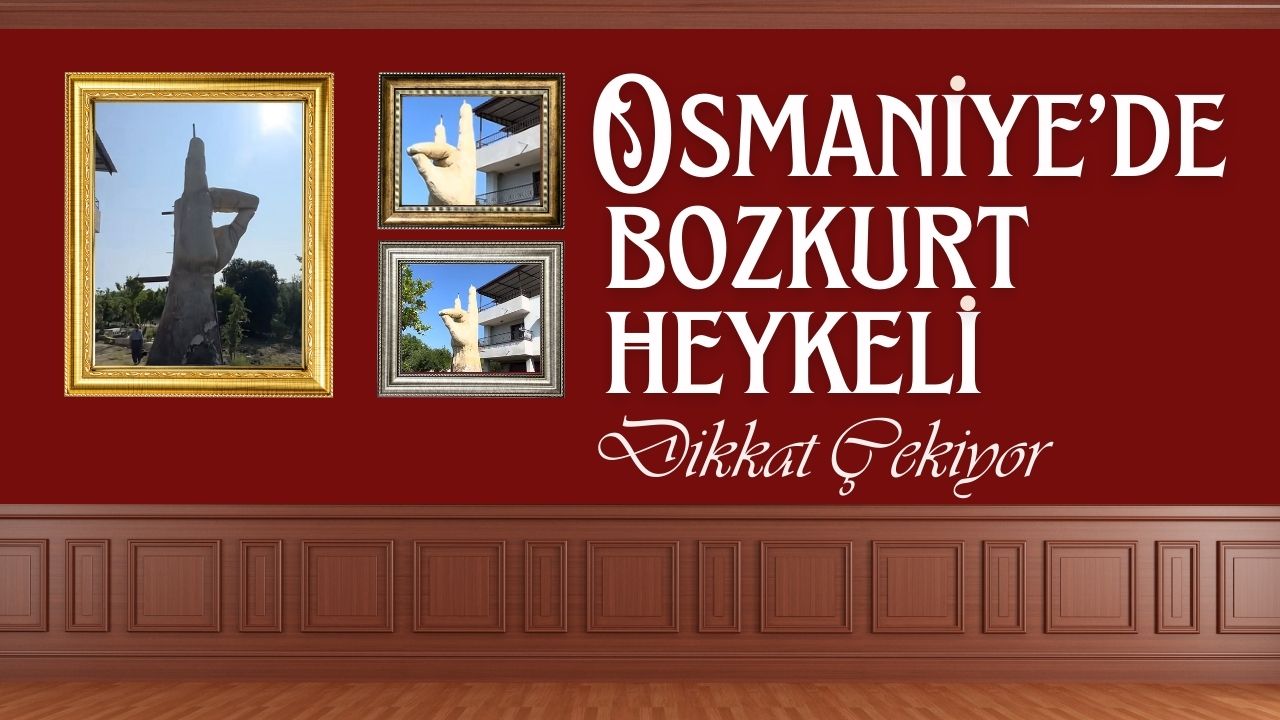 Osmaniyede Bozkurt Heykeli
