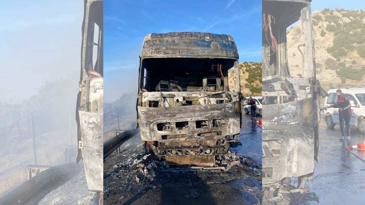 Osmaniye'de Tır Göz Açıp Kapayıncaya Kadar Küle Döndü! (1)