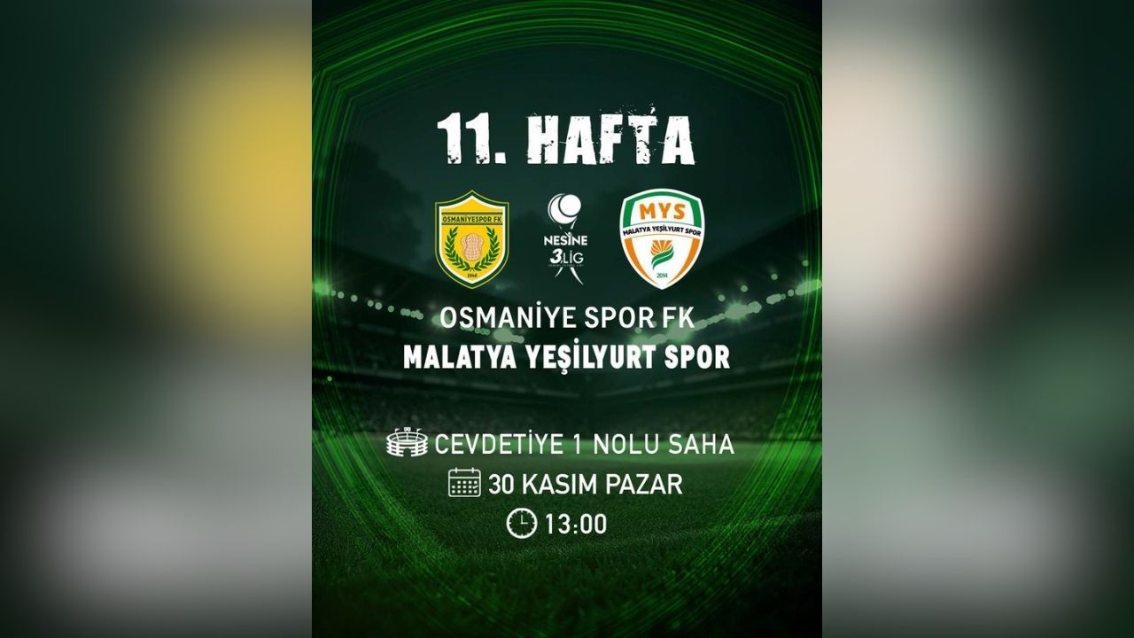 Osmaniyespor Fk Malatyaspor Maç
