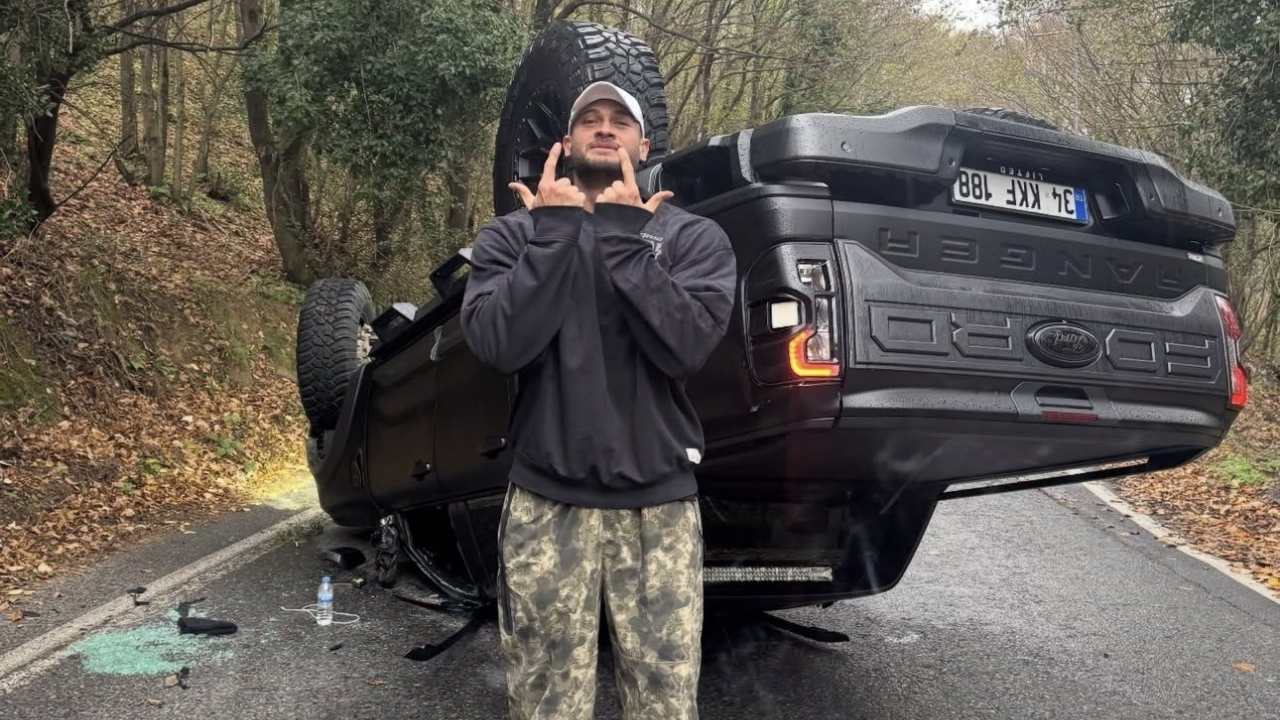 Pes Dedirtti! Ünlü İçerik Üreticisi Göktuğ Alaf, Takla Atan Aracının Başında Video Çekti İşte O İronik Paylaşım (3)